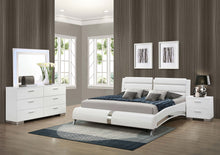 Load image into Gallery viewer, Jeremaine Bedroom Set with LED Mirror Glossy White