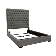 Load image into Gallery viewer, Camille Tall Tufted California King, E.King &amp; Queen Bed Grey