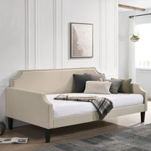 Load image into Gallery viewer, Olivia Upholstered Twin Daybed with Nailhead Trim image