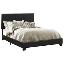 Load image into Gallery viewer, Dorian Upholstered California King, E.King, &amp; Queen Bed Black, Brown, &amp; Grey