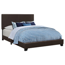 Load image into Gallery viewer, Dorian Upholstered California King, E.King, &amp; Queen Bed Black, Brown, &amp; Grey