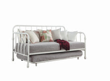 Load image into Gallery viewer, Marina Twin Metal Daybed with Trundle White image