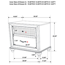 Load image into Gallery viewer, Barzini 5 &amp; 4 Piece Bedroom Sets E.King &amp; Queen