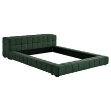 Load image into Gallery viewer, Trinity California King, E.king, Queen, &amp; Full Bed Green &amp; Light Taupe