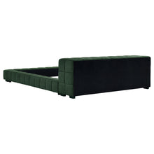 Load image into Gallery viewer, Trinity California King, E.king, Queen, &amp; Full Bed Green &amp; Light Taupe