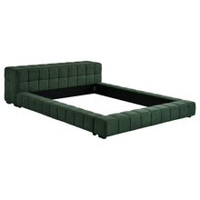 Load image into Gallery viewer, Trinity California King, E.king, Queen, &amp; Full Bed Green &amp; Light Taupe