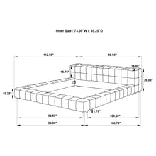 Load image into Gallery viewer, Trinity California King, E.king, Queen, &amp; Full Bed Green &amp; Light Taupe