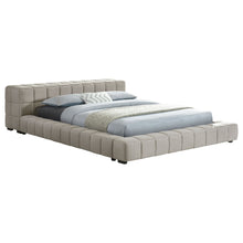 Load image into Gallery viewer, Trinity California King, E.king, Queen, &amp; Full Bed Green &amp; Light Taupe