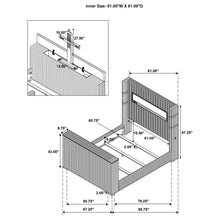 Load image into Gallery viewer, Tisdall Wingback TV Bed with Flame Visualizer