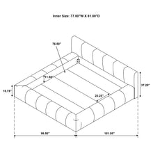Load image into Gallery viewer, Wilshire Panel Platform Bed