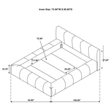 Load image into Gallery viewer, Wilshire Panel Platform Bed