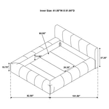 Load image into Gallery viewer, Wilshire Panel Platform Bed
