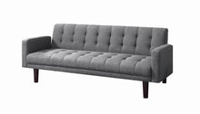 Load image into Gallery viewer, Sommer Tufted Sofa Bed Grey image