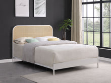 Load image into Gallery viewer, Amherst Eastern King, Queen, Full, &amp; Twin Bed White &amp; Black