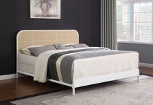 Load image into Gallery viewer, Amherst Eastern King, Queen, Full, &amp; Twin Bed White &amp; Black