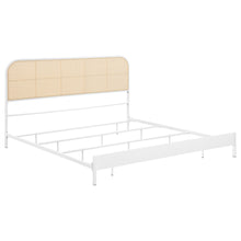Load image into Gallery viewer, Amherst Eastern King, Queen, Full, &amp; Twin Bed White &amp; Black