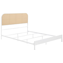 Load image into Gallery viewer, Amherst Eastern King, Queen, Full, &amp; Twin Bed White &amp; Black
