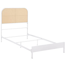 Load image into Gallery viewer, Amherst Eastern King, Queen, Full, &amp; Twin Bed White &amp; Black