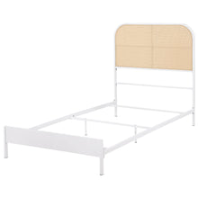 Load image into Gallery viewer, Amherst Eastern King, Queen, Full, &amp; Twin Bed White &amp; Black