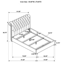 Load image into Gallery viewer, Devon California King, Full, Eastren King, &amp; Queen Bed