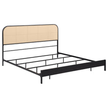 Load image into Gallery viewer, Amherst Eastern King, Queen, Full, &amp; Twin Bed White &amp; Black