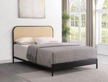 Load image into Gallery viewer, Amherst Eastern King, Queen, Full, &amp; Twin Bed White &amp; Black