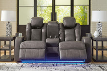Load image into Gallery viewer, Fyne-Dyme Power Reclining Loveseat with Console