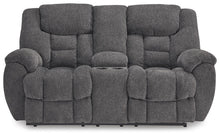 Load image into Gallery viewer, Foreside Reclining Loveseat with Console