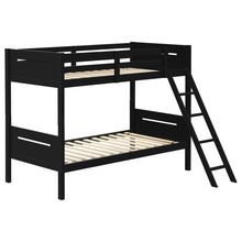 Load image into Gallery viewer, Littleton Twin Over Twin Bunk Bed Black image