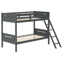 Load image into Gallery viewer, Littleton Twin Over Twin Bunk Bed Grey image