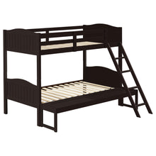 Load image into Gallery viewer, Arlo Twin Over Full Bunk Bed with Ladder Espresso image