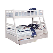 Load image into Gallery viewer, Ashton Twin Over Full 2-drawer Bunk Bed White image