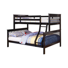 Load image into Gallery viewer, Chapman Twin Over Full Bunk Bed Black image