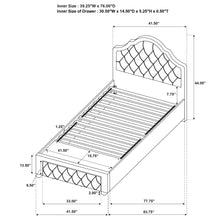 Load image into Gallery viewer, Ashleigh Full &amp; Twin Bed