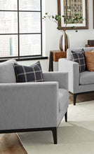 Load image into Gallery viewer, Apperson Cushioned Back Arm Chair Light Grey