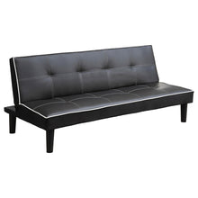 Load image into Gallery viewer, Katrina Tufted Upholstered Sofa Bed Black image