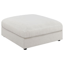 Load image into Gallery viewer, Serene Upholstered Rectangular Ottoman Beige