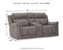 Load image into Gallery viewer, Next-Gen DuraPella Power Reclining Loveseat with Console