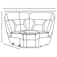 Load image into Gallery viewer, Higgins Reclining Sectionals Corner Chair