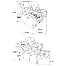 Load image into Gallery viewer, Raelynn Reclining Loveseat