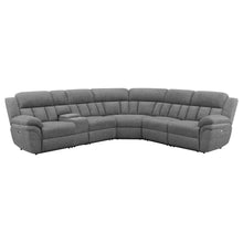 Load image into Gallery viewer, Bahrain 6-piece Upholstered Power Sectional Charcoal image