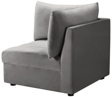Load image into Gallery viewer, Jacob Grey Velvet Corner