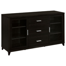 Load image into Gallery viewer, Lewes 2-door TV Stand with Adjustable Shelves Cappuccino image