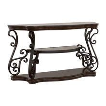 Load image into Gallery viewer, Laney Sofa Table Deep Merlot and Clear image