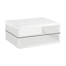 Load image into Gallery viewer, Elana Rectangle 2-shelf Coffee Table Glossy White image