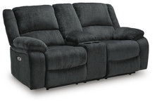 Load image into Gallery viewer, Draycoll Power Reclining Loveseat with Console