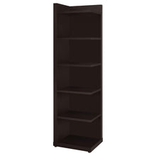 Load image into Gallery viewer, Pinckard 6-tier Corner Bookcase Cappuccino image