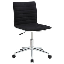 Load image into Gallery viewer, Chryses Adjustable Height Office Chair Black and Chrome image