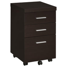 Load image into Gallery viewer, Skeena 3-drawer Mobile Storage Cabinet Cappuccino image