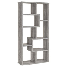 Load image into Gallery viewer, Theo 10-shelf Bookcase Grey Driftwood image